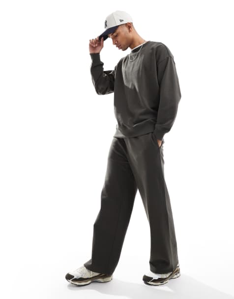 Threadbare - Koksgråt sweatshirt-sæt - view 1