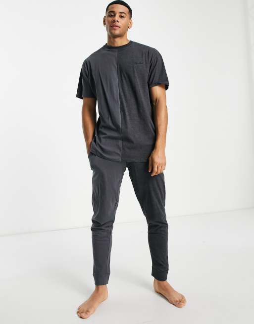 Threadbare - Kreey - Ensemble confort effet dip-dye - Gris et noir