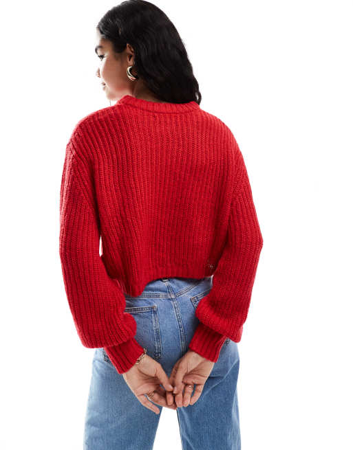 Pullover Kombinieren Roter Pullover Damen Oversize Pullover