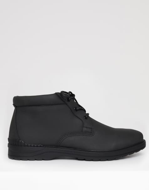 Threadbare Lace up casual boots in black - view 1