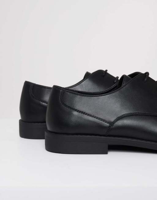 Threadbare Lace up derby shoes in black, 3 of 4