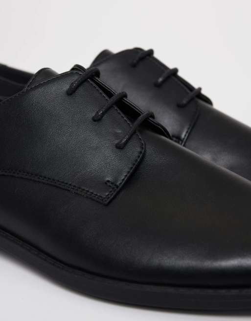 Threadbare Lace up derby shoes in black, 4 of 4