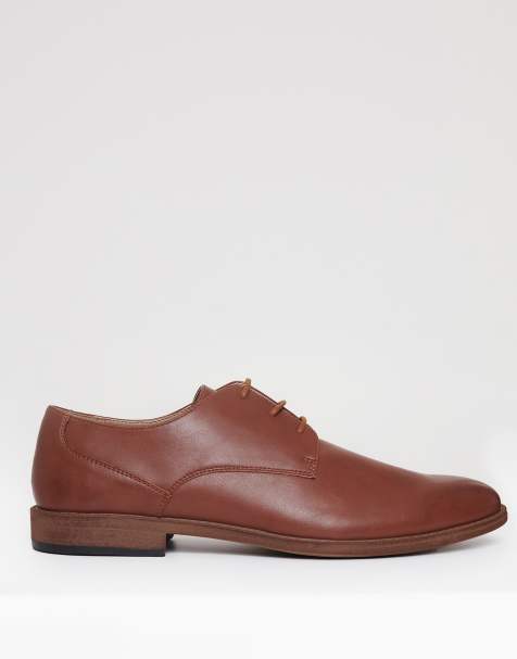 Threadbare Lace up derby shoes in brown - view 1