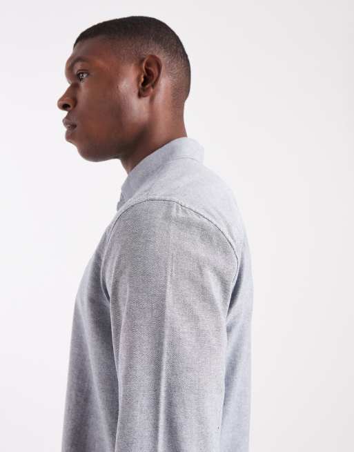 Threadbare – Langärmliges Oxford-Hemd in Jeansblau, 4 von 5
