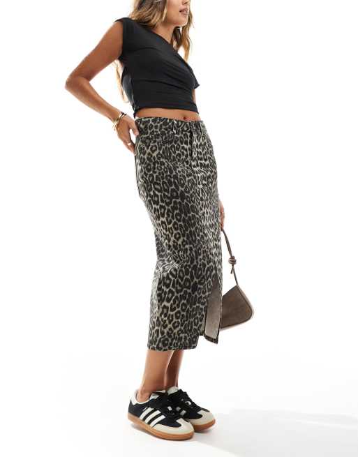 Leopard midi skirt 01 hotsell