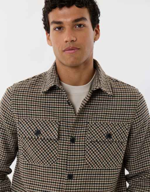 Threadbare Lightweight shacket with pockets in taupe, 3 of 5