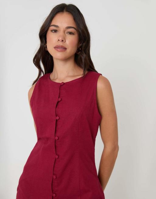 open lace back dress Cherry Calico Quilted Pinafore Dress XS/S  OMNIA
