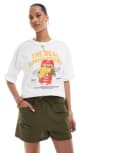 [Threadbare] Threadbare linen mix tie waist shorts in khaki-Green 12 KHAKI