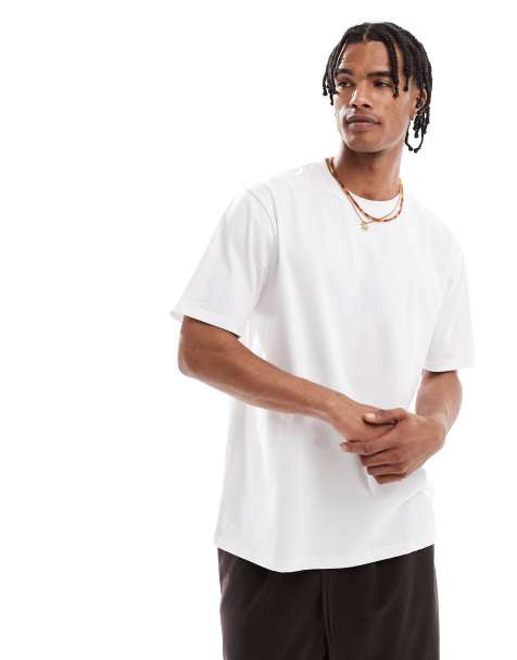 Threadbare – Locker geschnittenes T-Shirt aus Baumwolle in Weiß – 220 g/m² - view 1