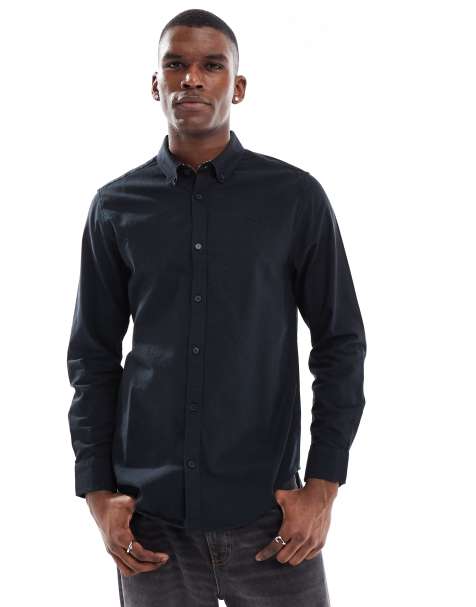 Threadbare long sleeve shirt in black - view 1