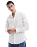 [Threadbare] Threadbare long sleeve shirt in white S WHITE