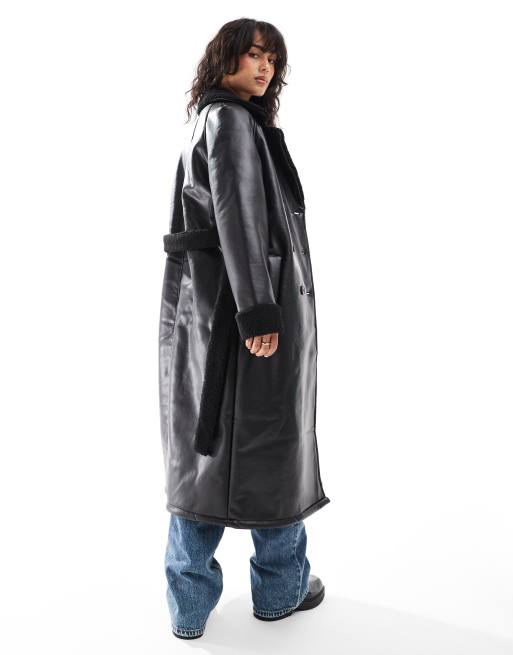 Longline aviator coat clearance