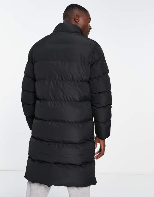 Threadbare Puffer Jacket with Funnel Neck