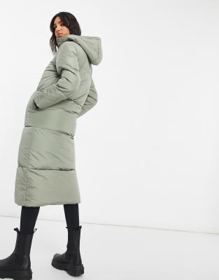 threadbare longline padded jacket