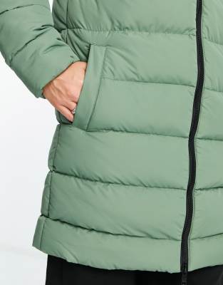 pale green puffer coat