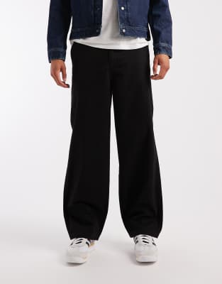 Threadbare Loose Fit Pants In Black