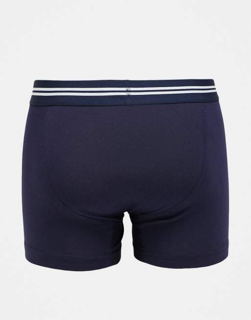 Threadbare - Lot de 3 boxers en coton avec taille à logo - Bleu marine, 2 de 3