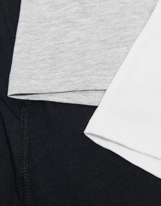 Threadbare - Lot de 3 boxers - Noir, gris et blanc, 4 de 4