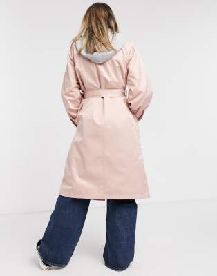 pink mac coat