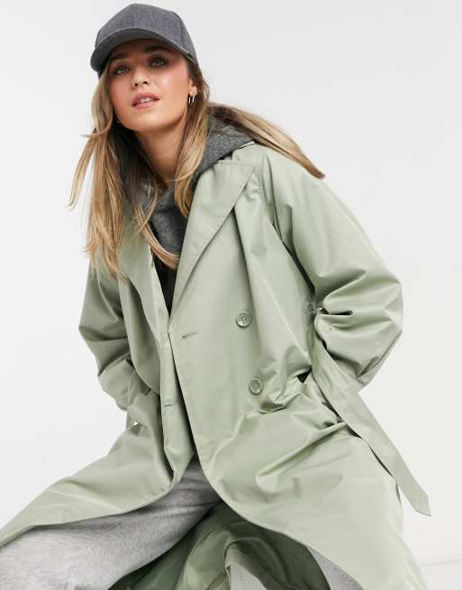 Green mac coat clearance womens