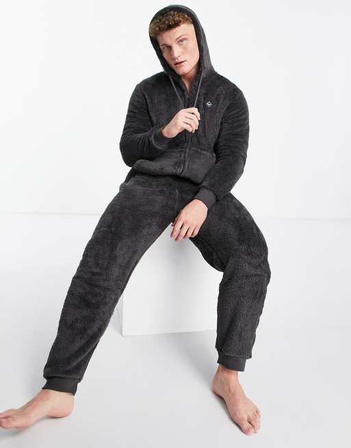 Threadbare lounge armada all in one in charcoal ASOS