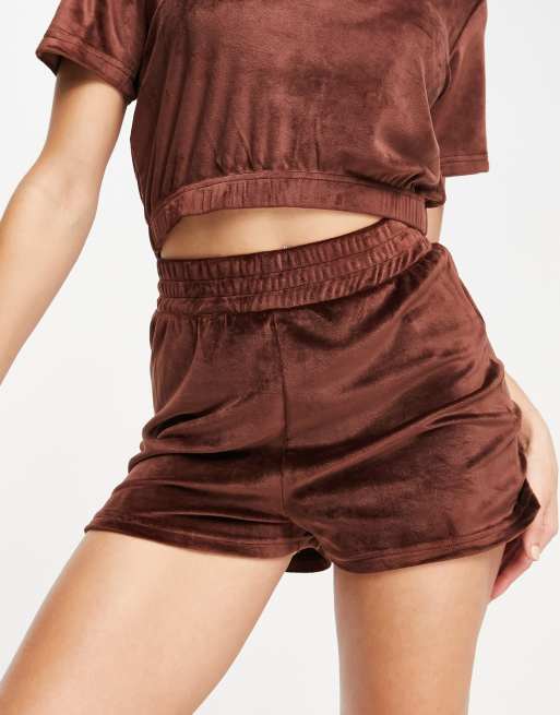 Velvet lounge set shorts new arrivals