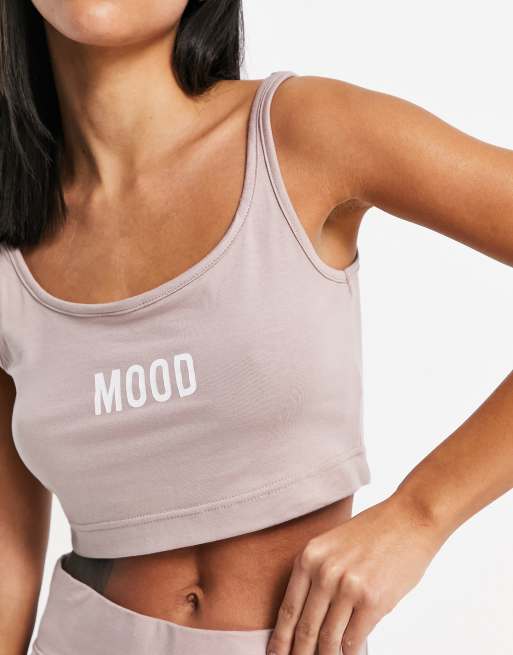 ThreadBare Loungewear mood bralet and shorts set in pink, 3 of 4