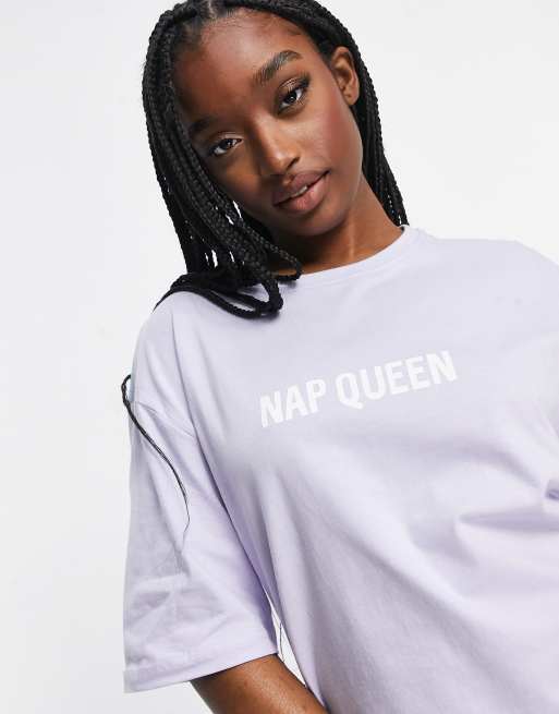 ThreadBare Loungewear Nap Queen two toned t-shirt dress