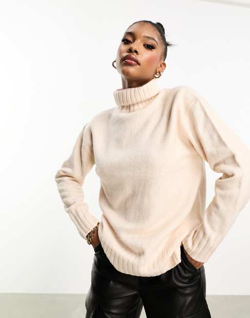 Oversized white roll neck on sale jumper