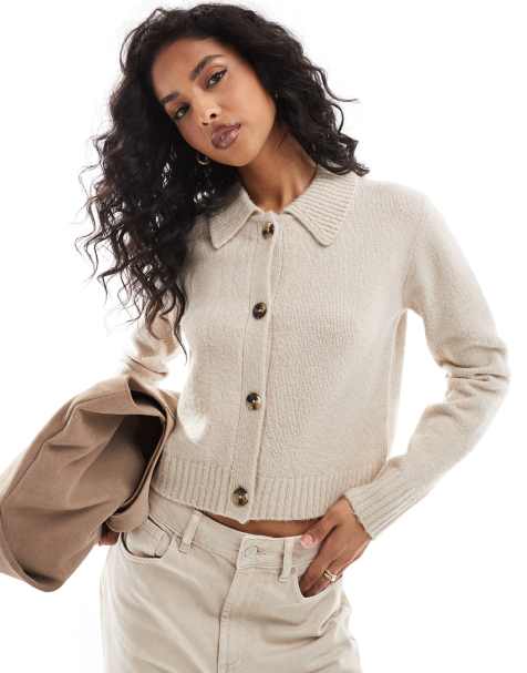 Threadbare - Maglione color avena con colletto - view 1