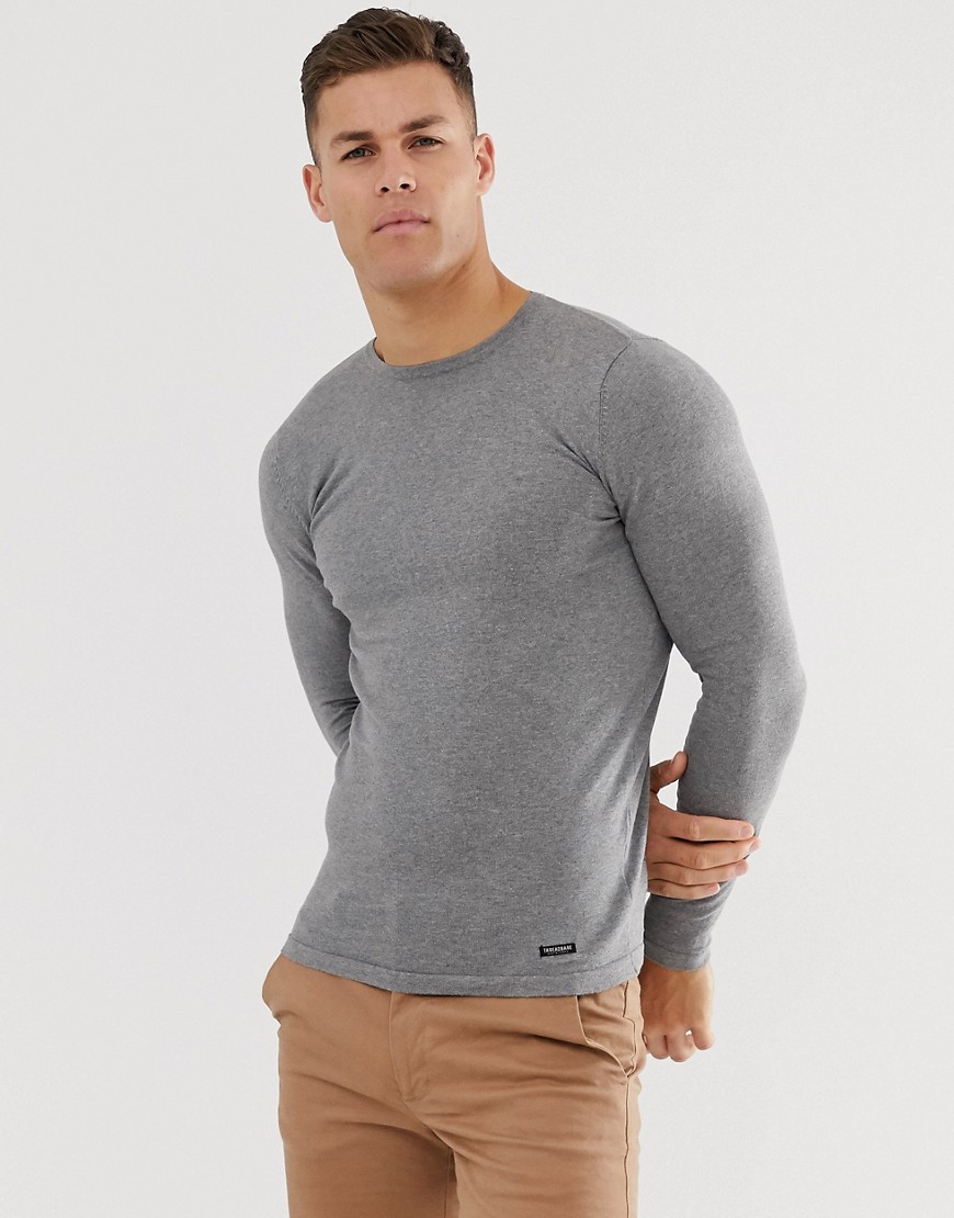 Threadbare - maglione lavorato-grigio