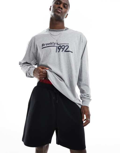 Threadbare - Malin - Ensemble confort avec t-shirt long - Gris