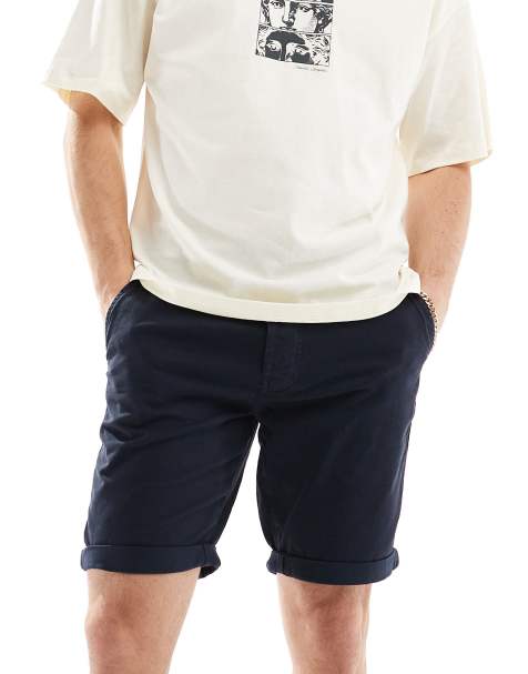 Threadbare - Marineblå chinoshorts - view 1