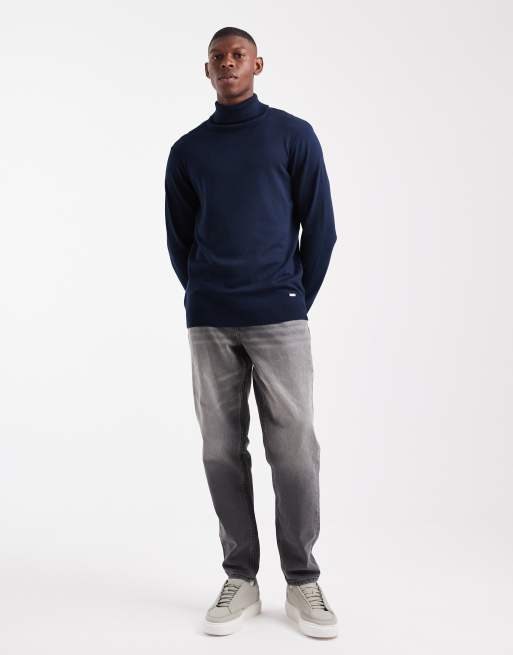 Threadbare - Marineblå rullekravebluse, 2 af 5