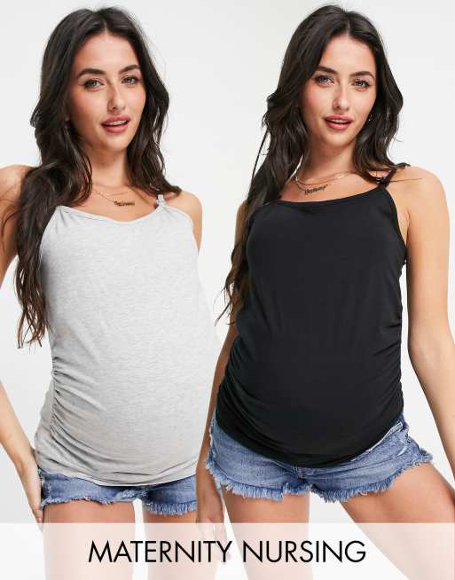 Maternity Basic Tank Top 2 Pack