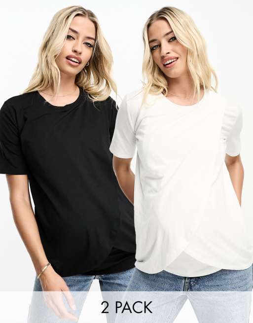 Maternity 2 Pack Nursing T Shirt