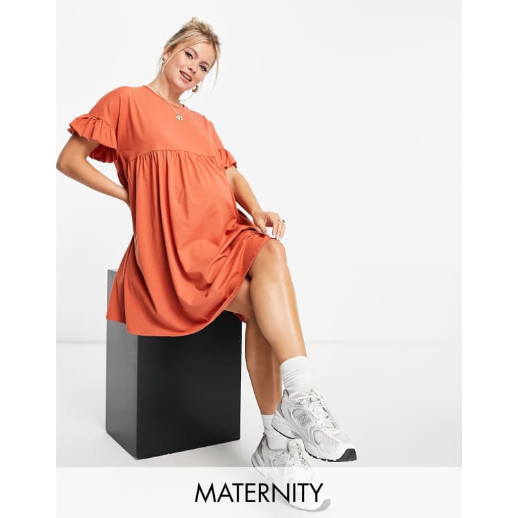 burnt orange dress maternity Azazie Yetta