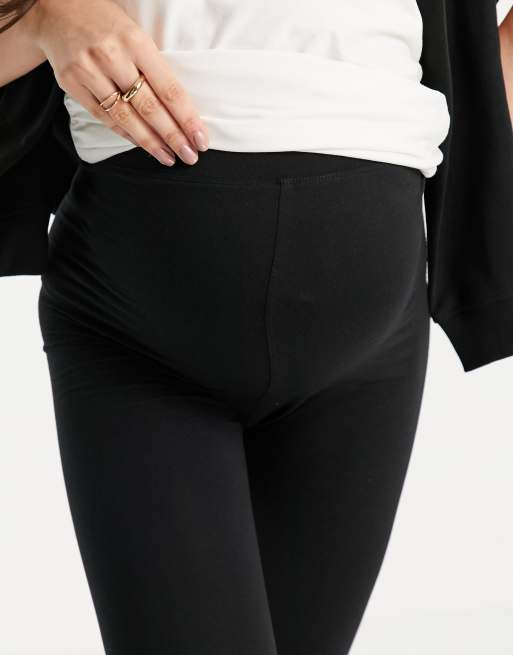 Threadbare Maternity supersoft leggings in black, 3 of 4