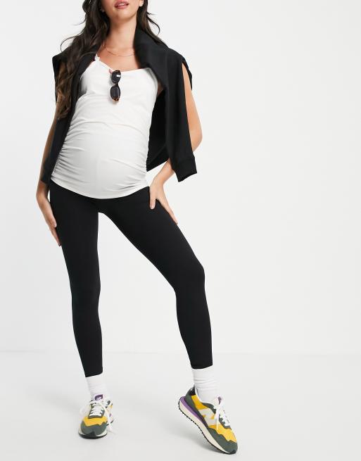Threadbare Maternity supersoft leggings in black, 4 of 4