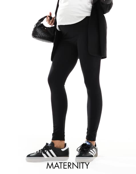 Threadbare Maternity supersoft leggings in black - view 1