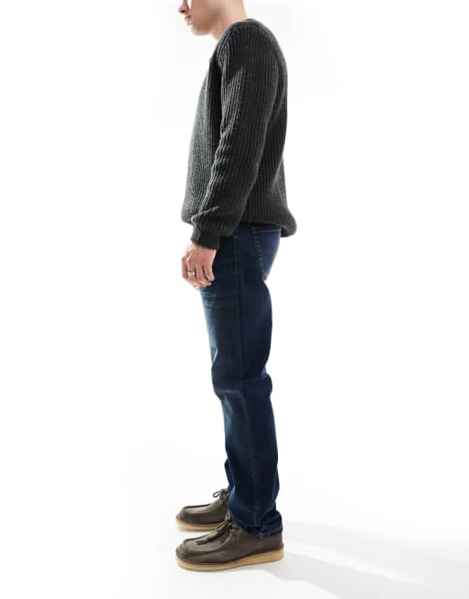 Threadbare – Mellanblå jeans med rak passform, 3 av 5