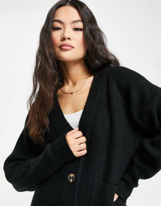 Threadbare - Michayla - Cardigan oversize nero, 2 di 4