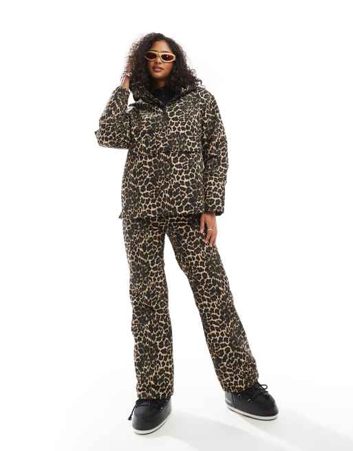 Leopard ski jacket online