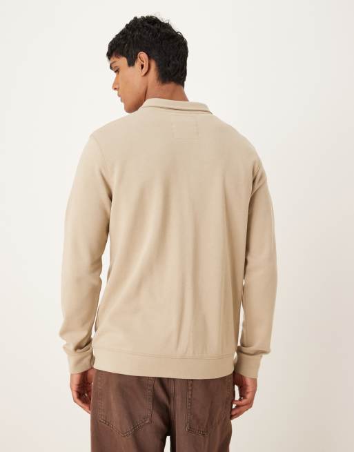Threadbare - Overshirt met lange mouwen van 300gsm katoenmix in stone, 3 van 5