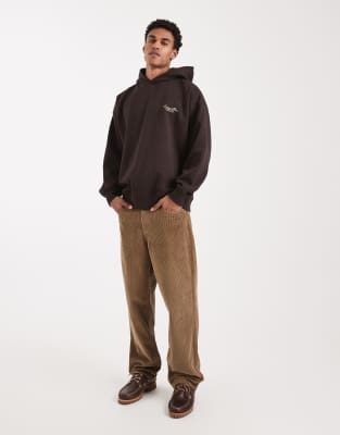 Threadbare Oversized Back Print Hoodie In Multi