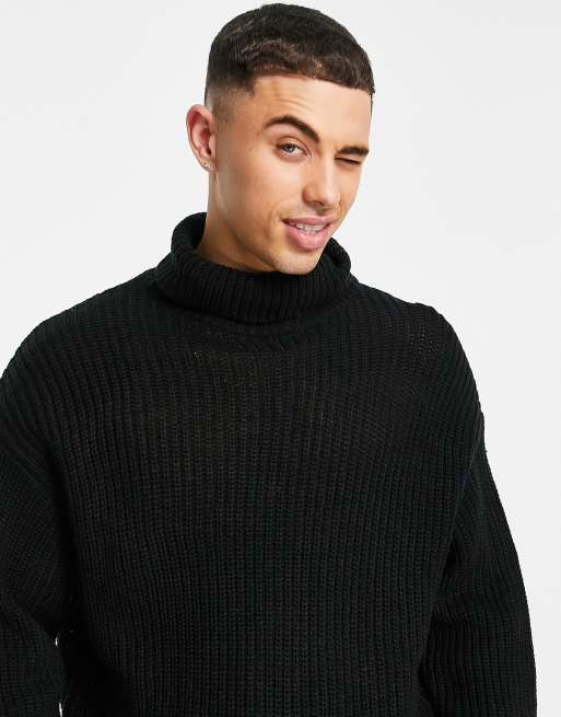 Mens oversized hot sale roll neck