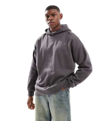 oversized hoodie in charcoal-Gray