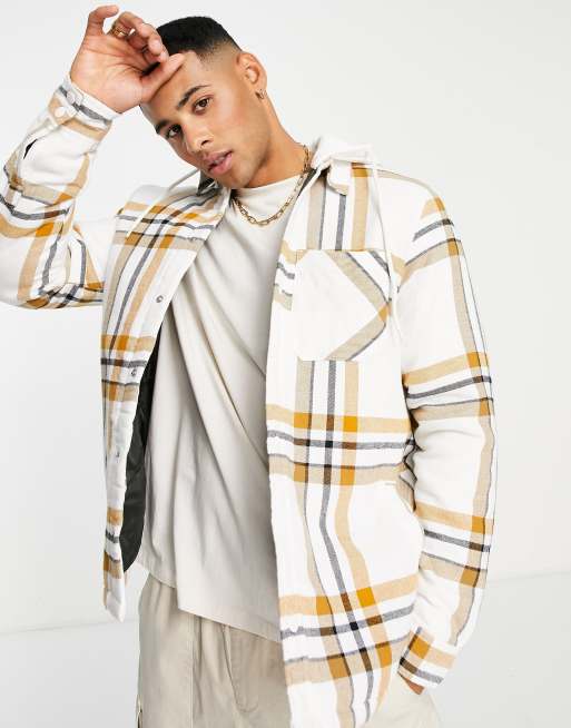 Padded check 2024 shirt with hood