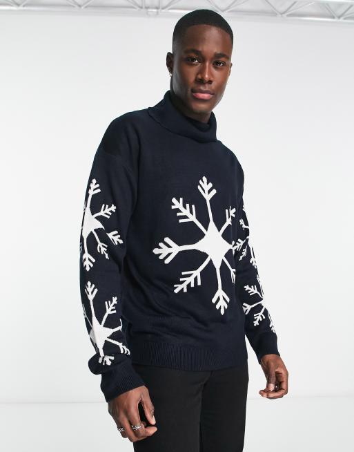 Roll neck hotsell christmas jumper