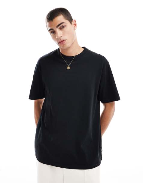 Threadbare oversized T-shirt in black - view 1